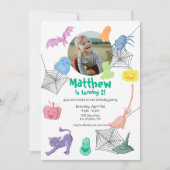 Invitation à la fête d'anniversaire sur le thème d (Devant)