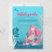 invitation à la fête d'anniversaire sur le thème d (Devant)