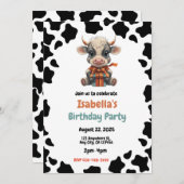 Invitation à la fête d'anniversaire sur le thème d (Devant / Derrière)