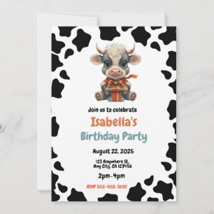 Invitation à la fête d'anniversaire sur le thème d