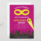 Invitation à la fête d'anniversaire sur le thème d (Devant / Derrière)