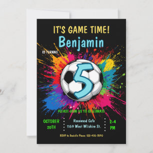 Invitation à la fête d'anniversaire sur le thème d