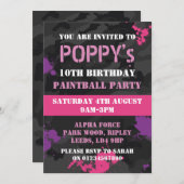 Invitation à la fête d'anniversaire sur le thème G (Devant / Derrière)