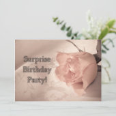 Invitation à la fête d'anniversaire surprise (Debout devant)