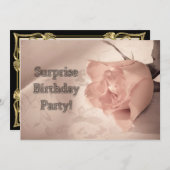 Invitation à la fête d'anniversaire surprise (Devant / Derrière)