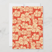 Invitation à la fête d'anniversaire Tiki (Dos)