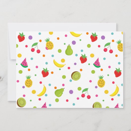 Invitation à la fête d'anniversaire Twotti frutti (Dos)