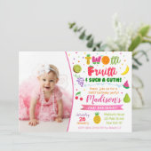 Invitation à la fête d'anniversaire Twotti frutti (Debout devant)