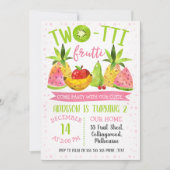 Invitation à la fête d'anniversaire Twotti frutti (Devant)