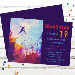 Invitation à la fête d'anniversaire urbaine de Par