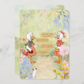 Invitation à la fête d'anniversaire vintage (Devant / Derrière)