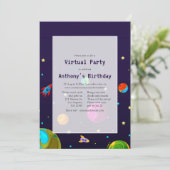 Invitation à la fête d'anniversaire virtuelle de l (Debout devant)