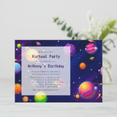 Invitation à la fête d'anniversaire virtuelle de l (Debout devant)