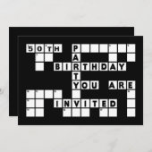 INVITATION À LA FÊTE D'ANNIVERSAIRE (VOTRE ÂGE -MO (Devant / Derrière)