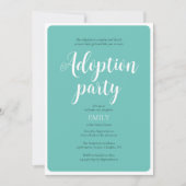 Invitation à la fête d'annonce d'adoption (Devant)