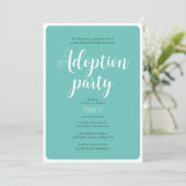 Invitation à la fête d'annonce d'adoption (Debout devant)