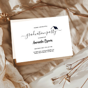 Invitation à la fête d'annonce de remise de diplôm