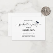 Invitation à la fête d'annonce de remise de diplôm (Devant/Arrière en situation)