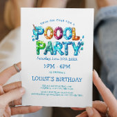 Invitation à la fête dans la piscine aux lettres v