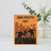 Invitation à la fête d'apocalypse zombie (Debout devant)