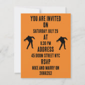Invitation à la fête d'apocalypse zombie (Dos)
