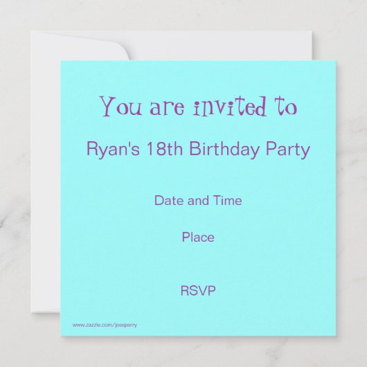 Invitation à la fête Dark Jester (Dos)