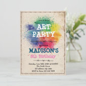 Invitation à la fête d'art au paintball (Debout devant)