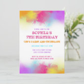 Invitation à la fête d'art en éclaboussures de pei (Debout devant)