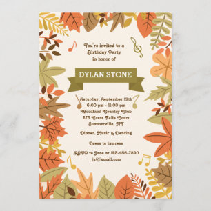 Invitation à la fête d'automne