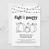 Invitation à la fête d'automne (Devant)