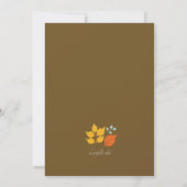 Invitation à la Fête d'Automne (Dos)