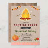 Invitation à la fête d'automne (Devant / Derrière)