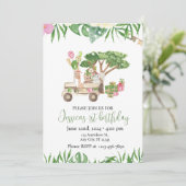 Invitation à la fête d'aventure Safari - Thème Jun (Debout devant)