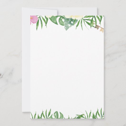 Invitation à la fête d'aventure Safari - Thème Jun (Dos)