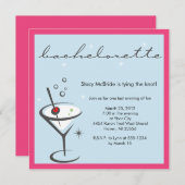 invitation à la fête de bachelorette (Devant / Derrière)