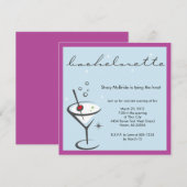 invitation à la fête de bachelorette (Devant / Derrière)