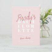 Invitation à la fête de bachelorette - Brody (Debout devant)