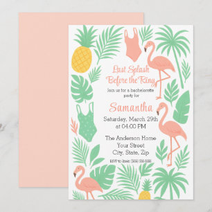 Invitation à la fête de Bachelorette Tropical Last