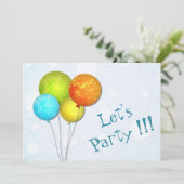 Invitation à la fête de ballon (Debout devant)