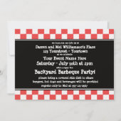 Invitation à la fête de barbecue (Dos)