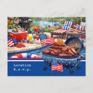 Invitation à la fête de barbecue pour la célébrati