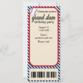 Invitation à la fête de base-ball pour le premier (Dos)