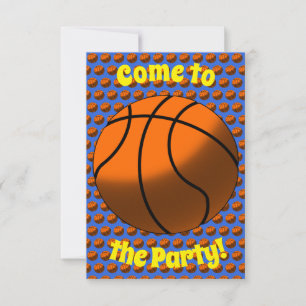Invitation à la fête de basket-ball