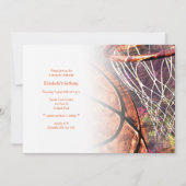 Invitation à la fête de basket-ball pour filles (Devant)