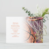 Invitation à la fête de basket-ball pour filles (Debout devant)