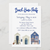 Invitation à la fête de Beach House (Devant / Derrière)