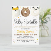 Invitation à la fête de bébé donut animal (Debout devant)
