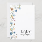 Invitation à la fête de bébé garçon (Dos)