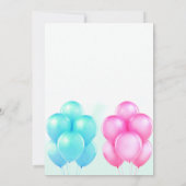 Invitation à la fête de bébé jumeaux (Dos)