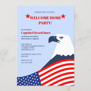 Invitation à la fête de bienvenue American Eagle